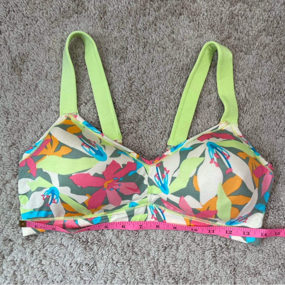 Kindly Yours Women's Comfort Modal Lounge Pullover Bra Tropical Floral Size XL - Picture 13 of 16